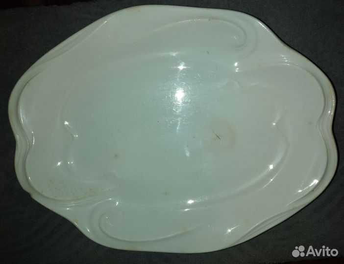 Большое блюдо антиквариат