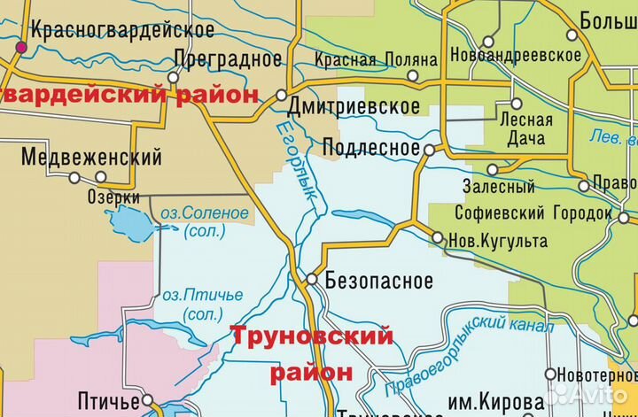 Карта Ставропольского края