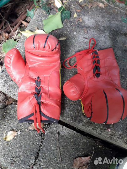 Боксерский мешок и перчатки для подростка