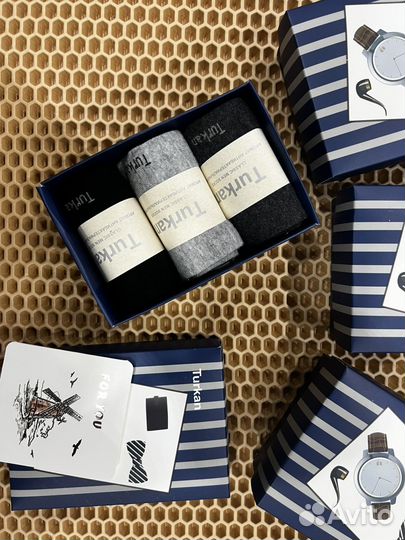 Носки мужские в подарочном наборе