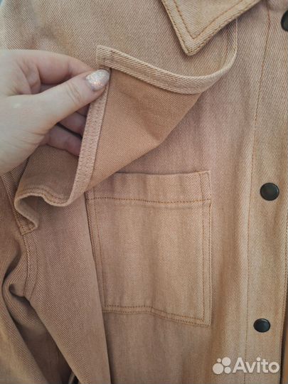 Жакет женский 54 р рост 170-180 джинса розовый