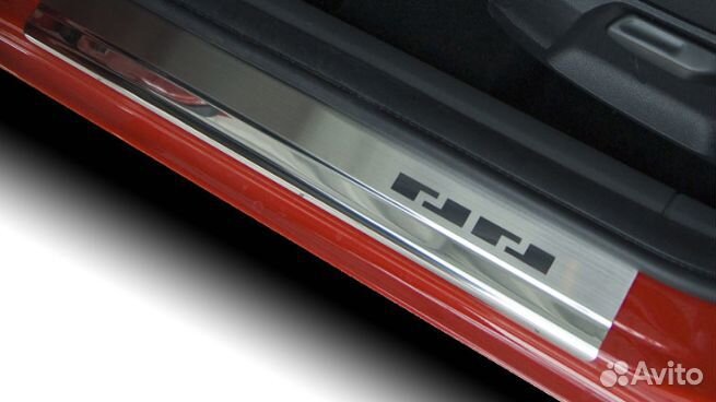 Накладки на пороги Kia Rio III 3d 2011-2016