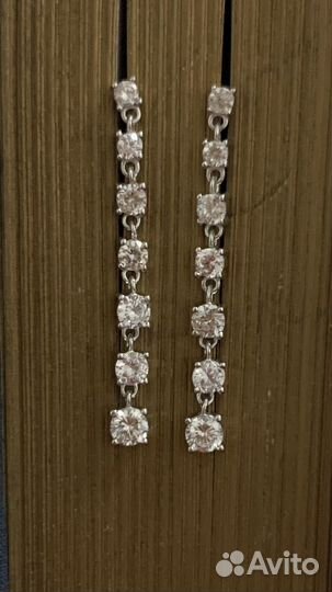 Серьги пусеты серебро