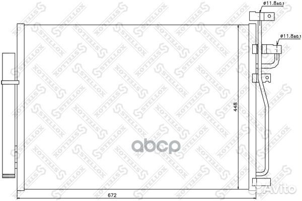 10-45380-SX радиатор кондиционера Opel Antara