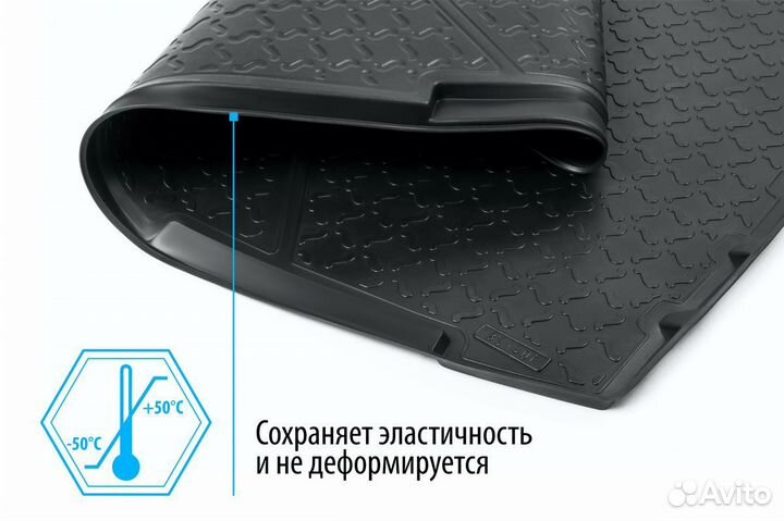 Коврик багажника Kia Sorento IV (5 мест) 2020