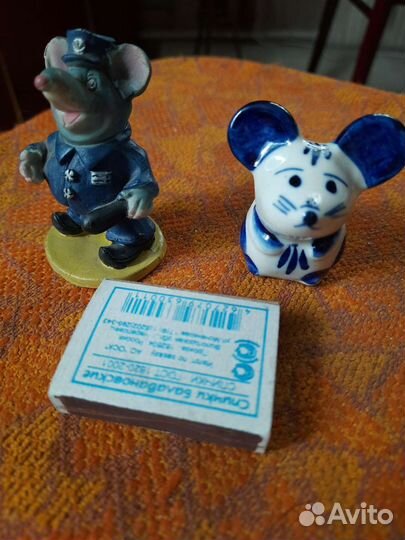 Свеча и фигурки мышек. Фоторамки