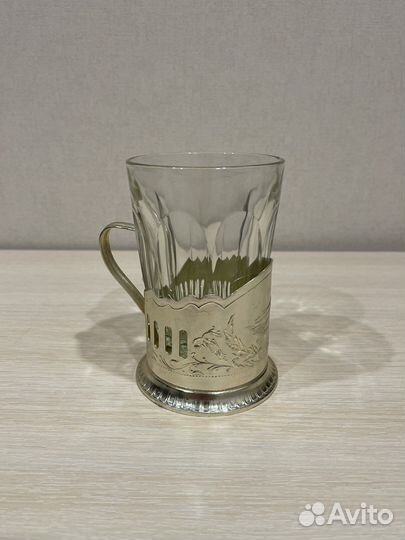 Стакан с подстаканником СССР