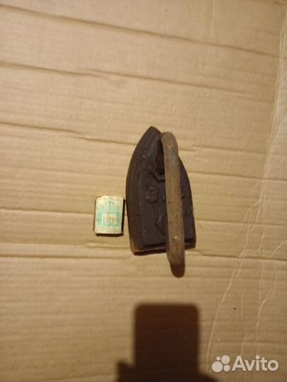 Утюг старинный чугунный СССР зив