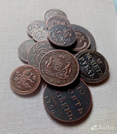 Копии медных монет Екатерина II (1762-1796)
