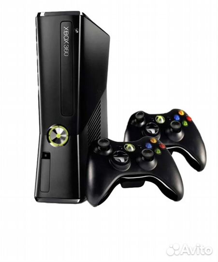 Xbox 360 - 1tb - 130игр, 2 геймпада