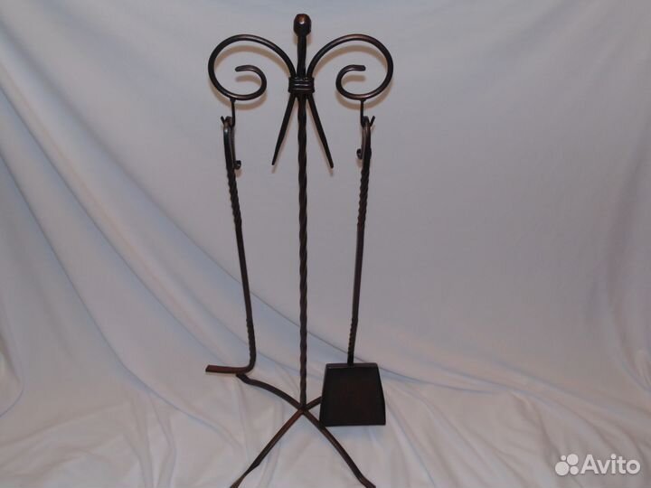 Кованый набор для камина