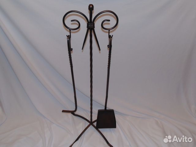 Кованый набор для камина