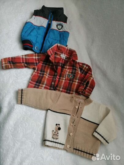 Детские вещи и обувь для мальчика 9-12 месяцев