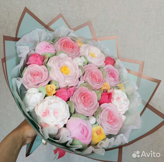 Букет цветов из зефира