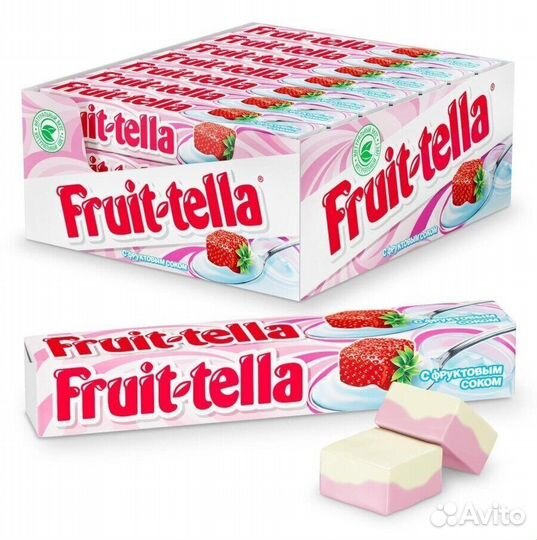 Жевательные конфеты Fruittella Клубника-Йогурт 41г