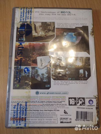 Ghost recon advanced warfighter xbox 360 лицензия