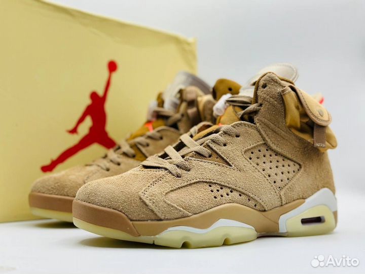 Кроссовки Nike air jordan 6 travis scott