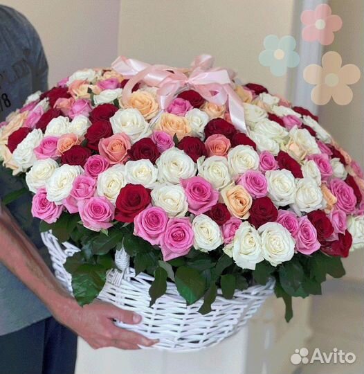 Букет 25 роз, букет 51 роза, букет 101 роза