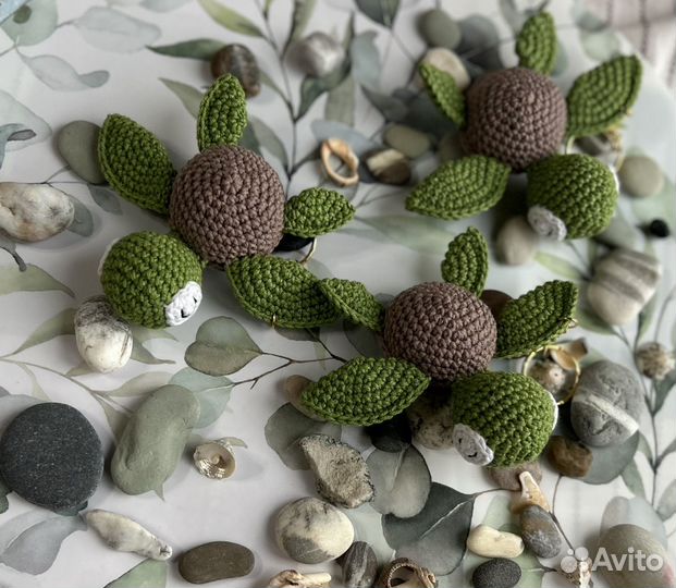 Вязаные игрушки брелки