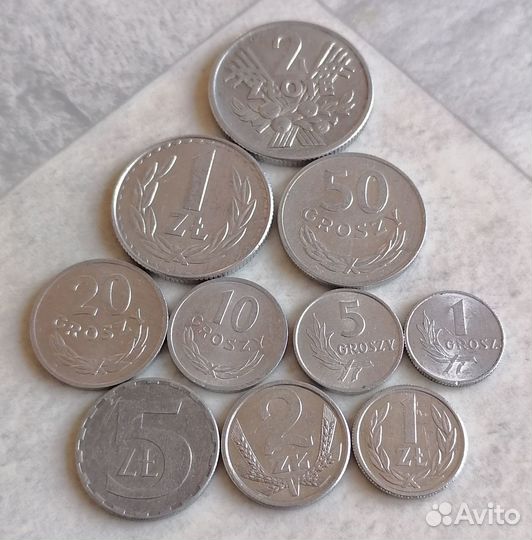 Набор монет Польши 10 шт