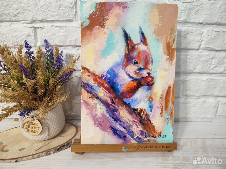 Картина маслом с белкой 30/20 см