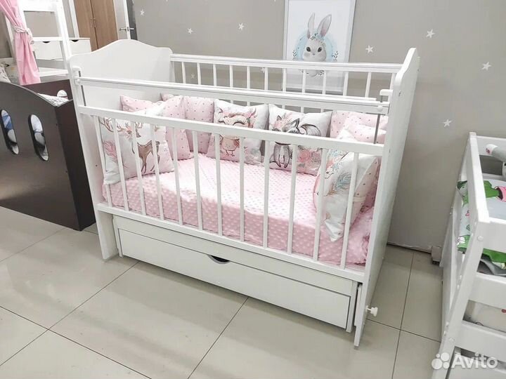 Детская кровать Рондо с выдвижным ящиком