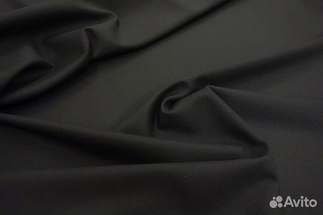 Ткань Габардин (100полиэстер), цвет Черный