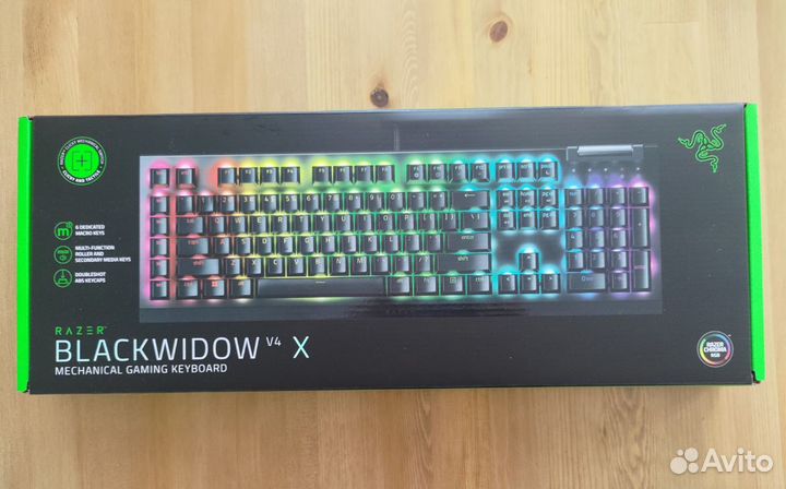 Игровая клавиатура Razer BlackWidow V4 X, Green Sw