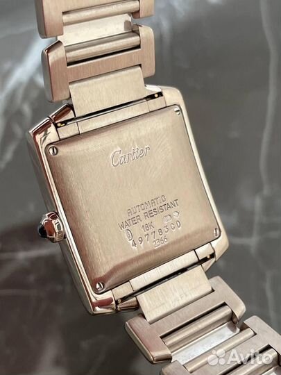 Золотые часы Cartier Tank