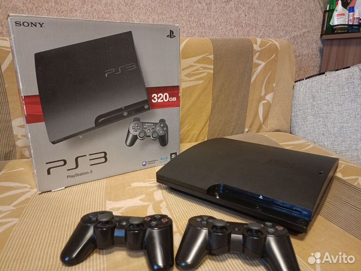 Sony PlayStation 3 Slim 320Gb +диски