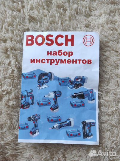 Набор аккумуляторных инструментов bosch 4b1