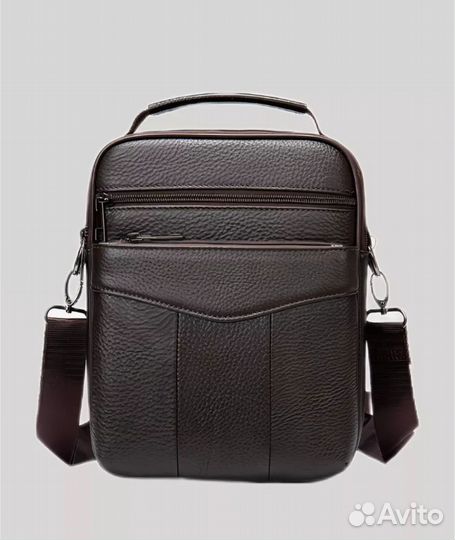 Новая кожаная сумка барсетка мужская