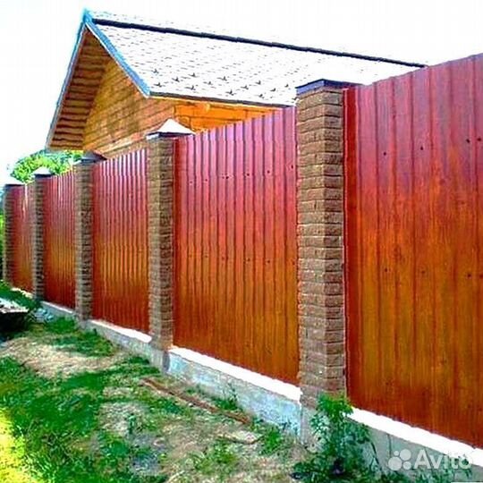 Забор из профнастила