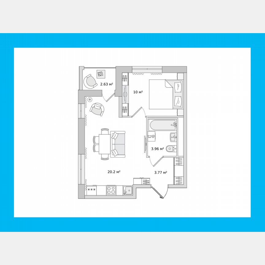 1-к. квартира, 37,8 м², 14/17 эт.