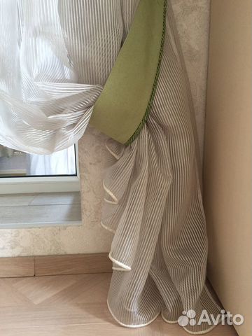 Штора из итальянской нитевой органзы