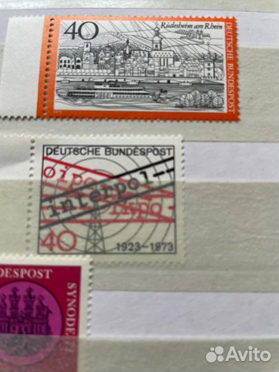 Почтовые марки Германия 1971-1973