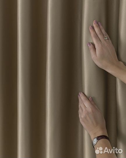 Шторы Адора английское золото новые пошив