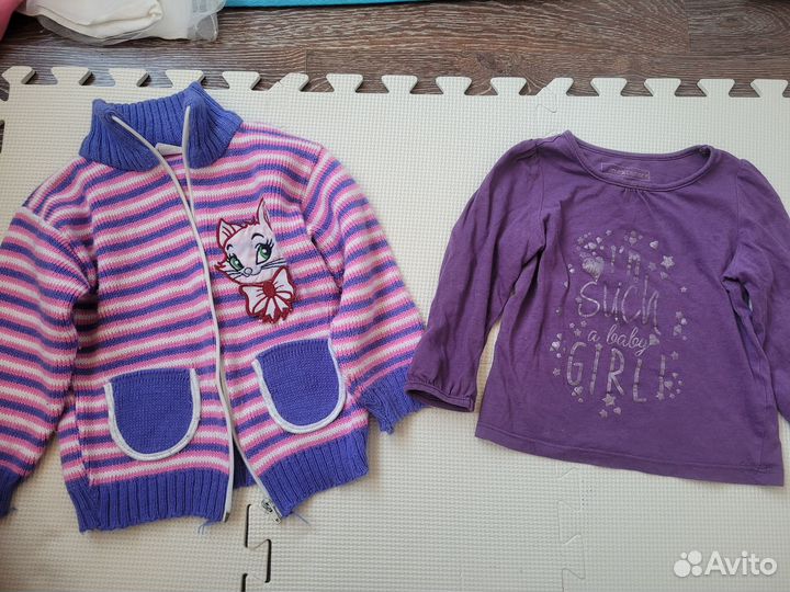 Вещи пакетом на девочку 80