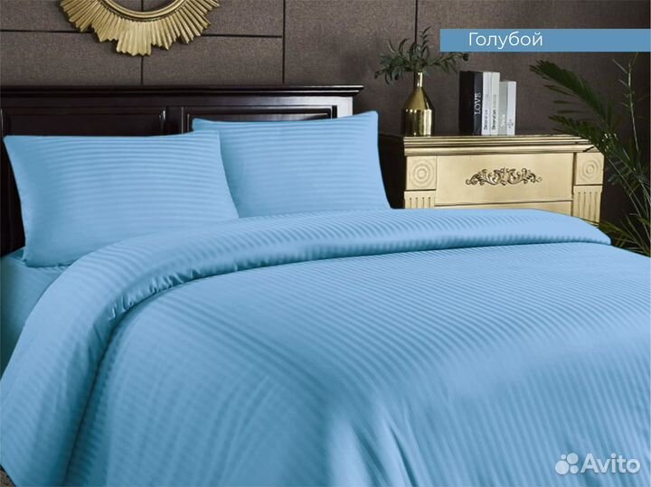 Постельное белье поплин-страйп 1,5сп / 2сп / Евро