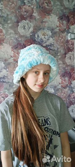 Вязаная Панама для девочки