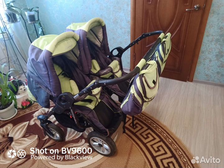 Коляска для двойни зима-лето