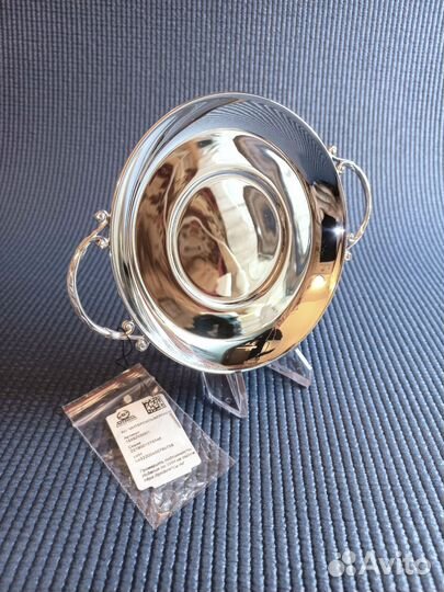 Серебряный подносик-блюдце 925-й пробы Аргента