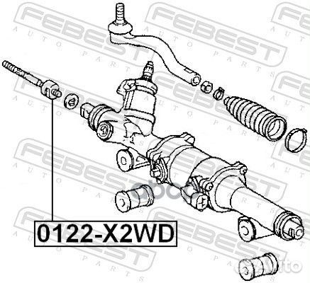 0122-X2WD febest тяга рулевая 0122-X2WD 0122-X2