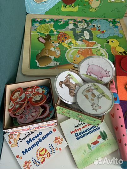 Развивающие деревянные игрушки (набор)