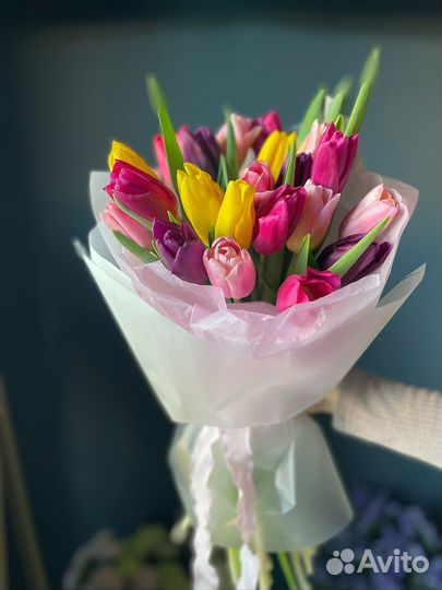 Букет тюльпанов микс