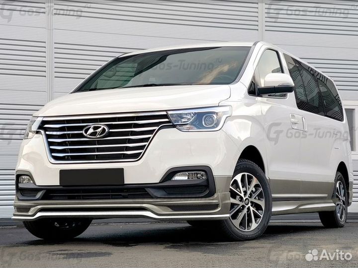 Тюнинг автомобилей: пороги, защита бампера Hyundai Starex H1