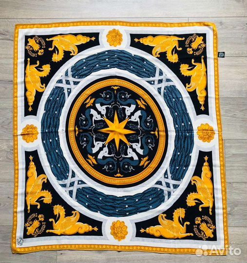 Шёлковый платок винтаж