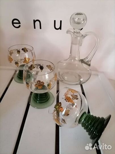 Бокалы, графин Европа