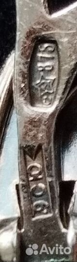 Запонки с горным хрусталем