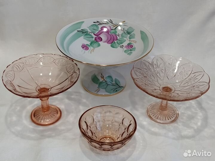 Вазы-фруктовницы/конфетницы, винтаж